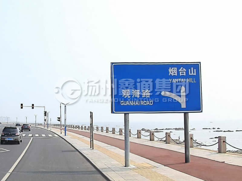 BZG-015，交通標(biāo)志桿，雙柱標(biāo)志桿